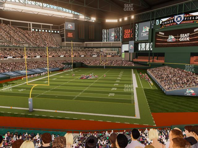 Seating view for Chase Field Section 206