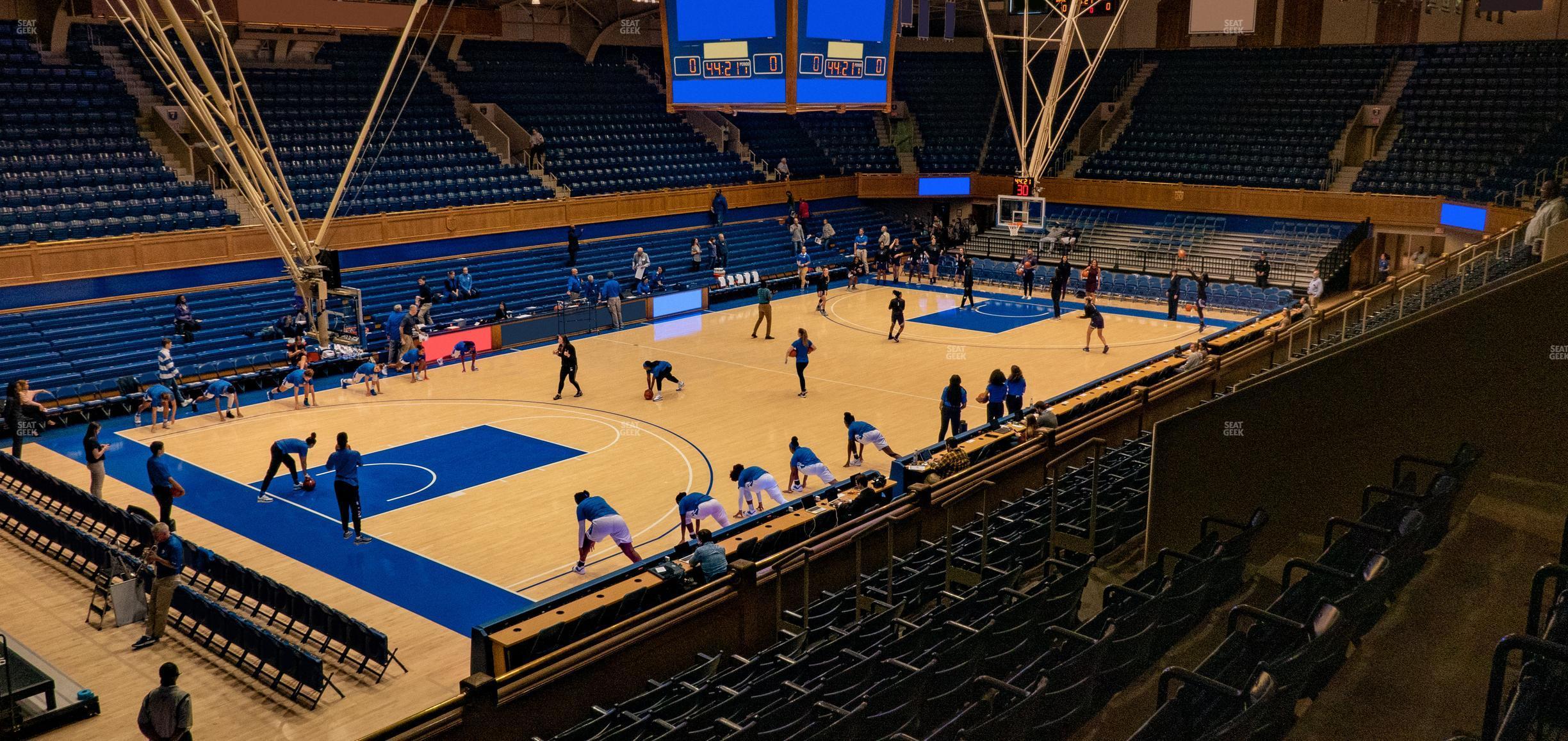 Seating view for Cameron Indoor Stadium Section 12