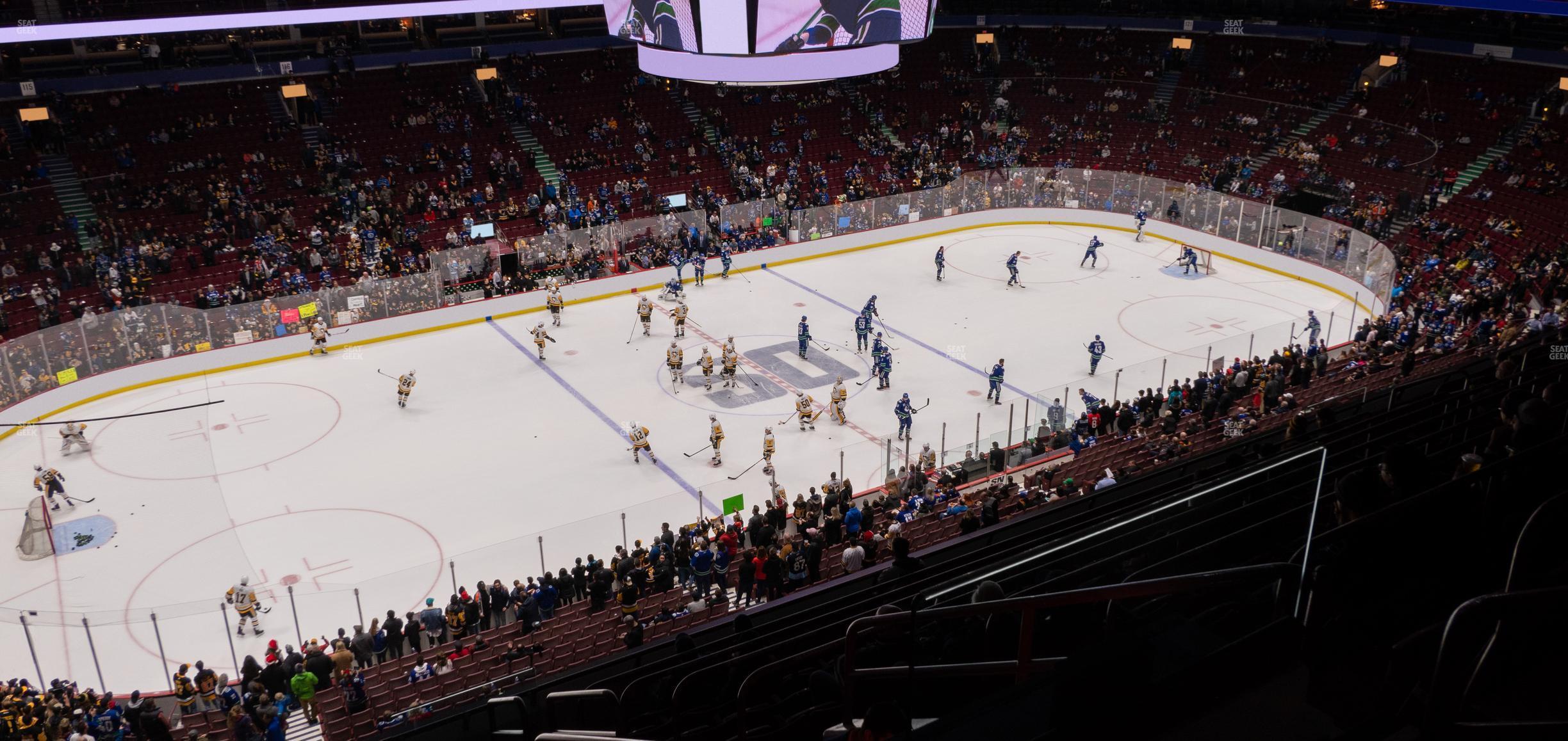 Seating view for Rogers Arena Section 410