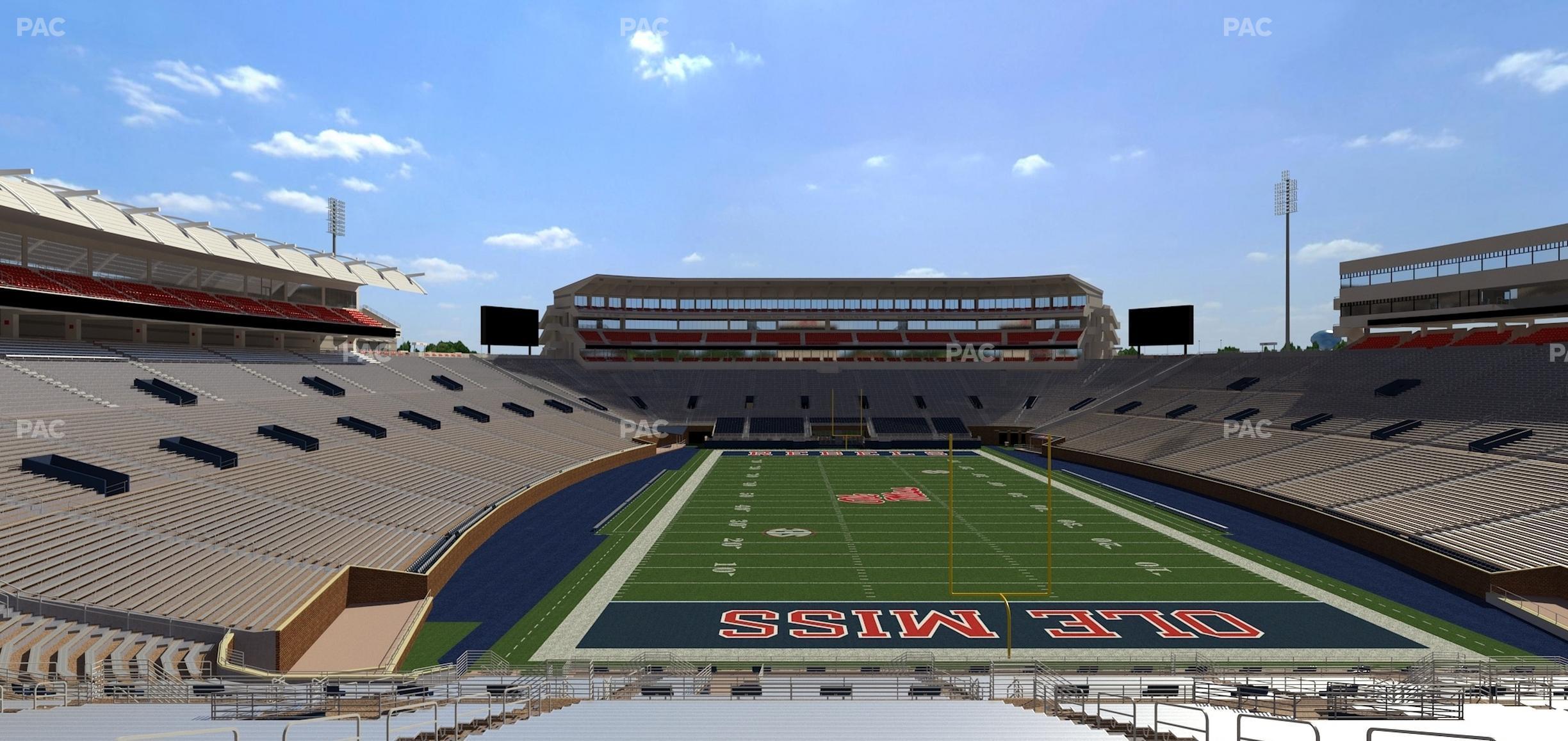 Seating view for Vaught Hemingway Stadium Section Student N 7