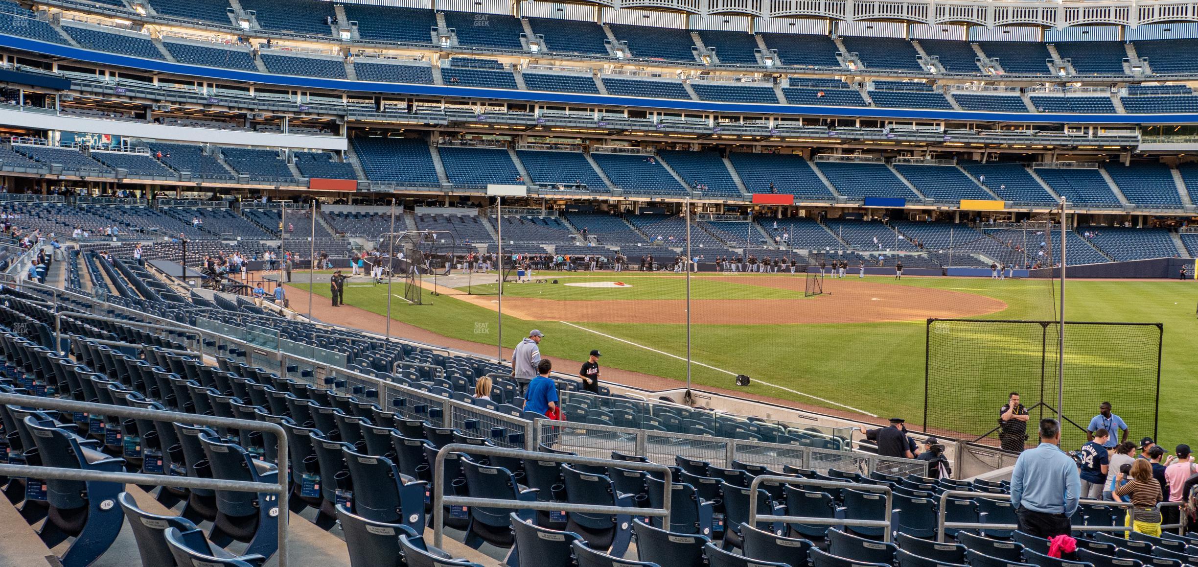 Seating view for Yankee Stadium Section Field Level 110