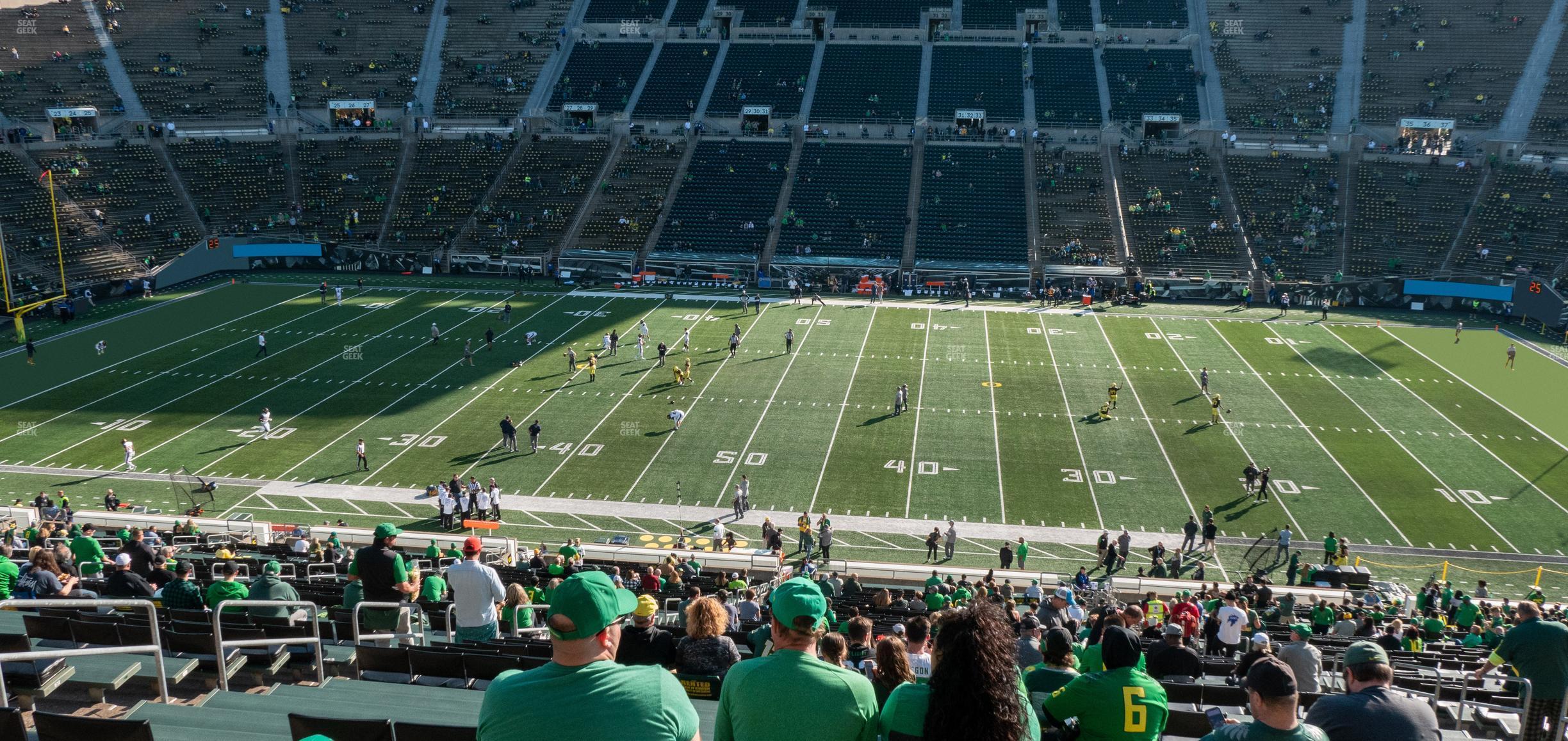 Seating view for Autzen Stadium Section Sro 10