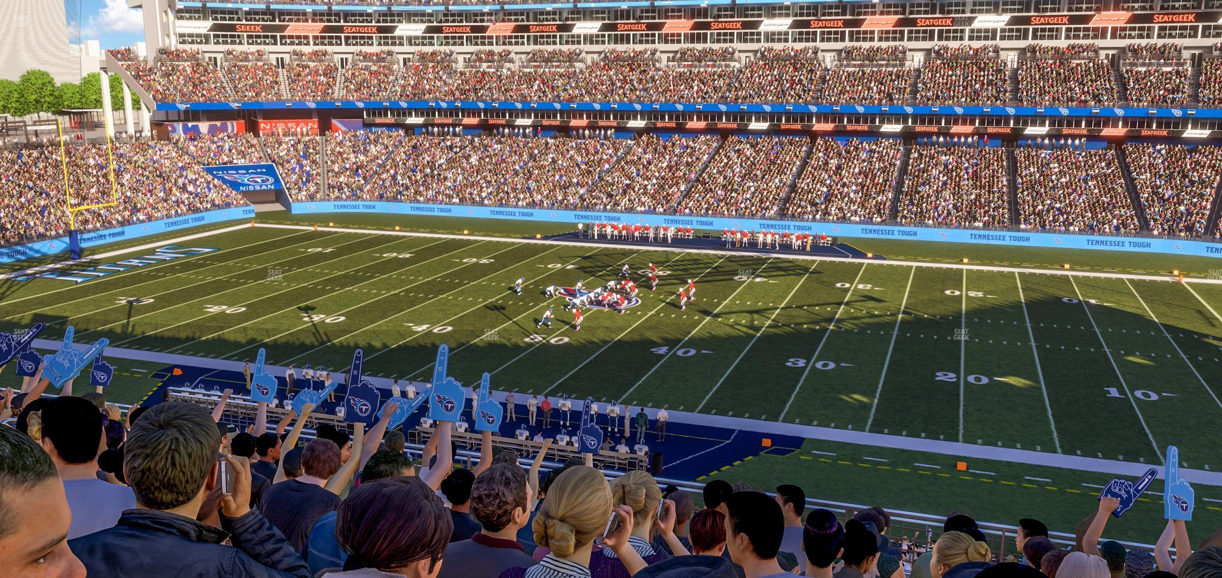 Seating view for Nissan Stadium Section 233