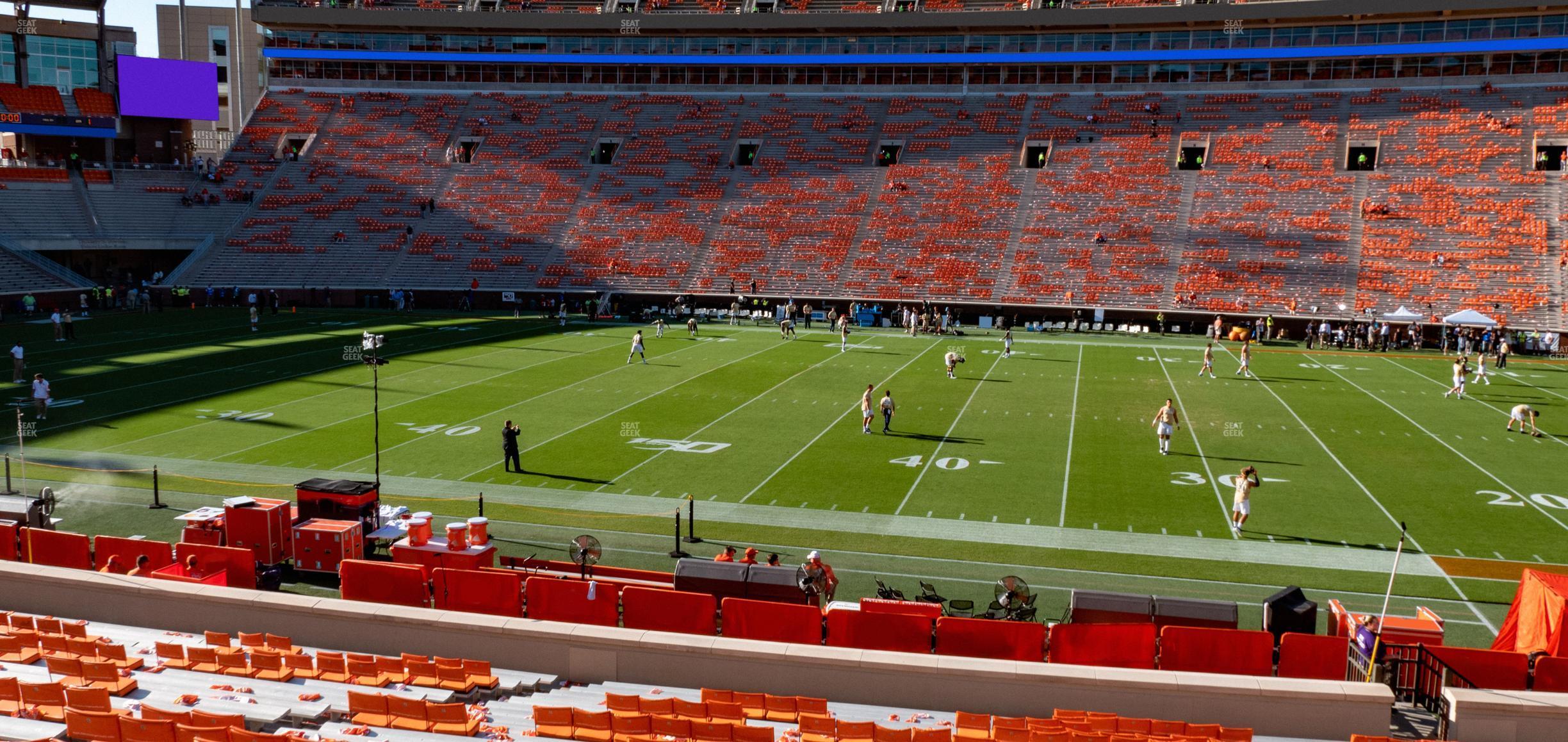 Seating view for Clemson Memorial Stadium Section D