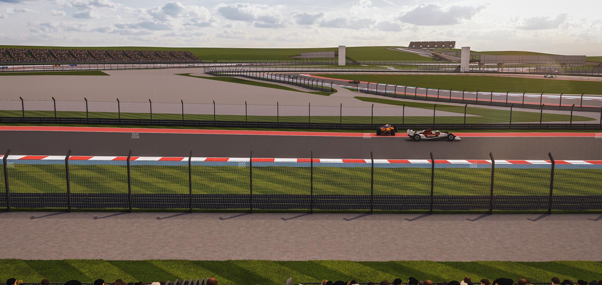 Seating view for Circuit of The Americas Section Turn 12 Bleachers 5