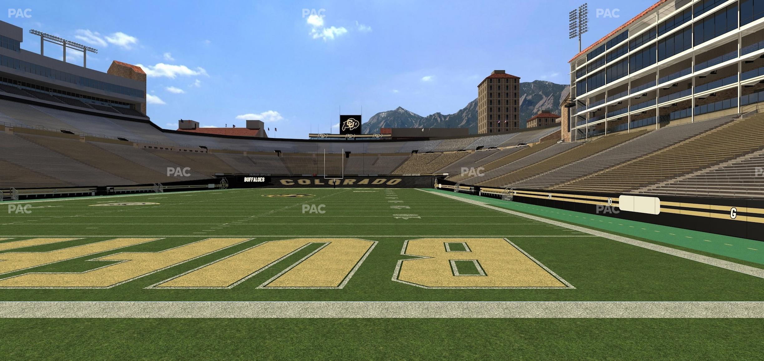 Seating view for Folsom Field Section Loge Box 160