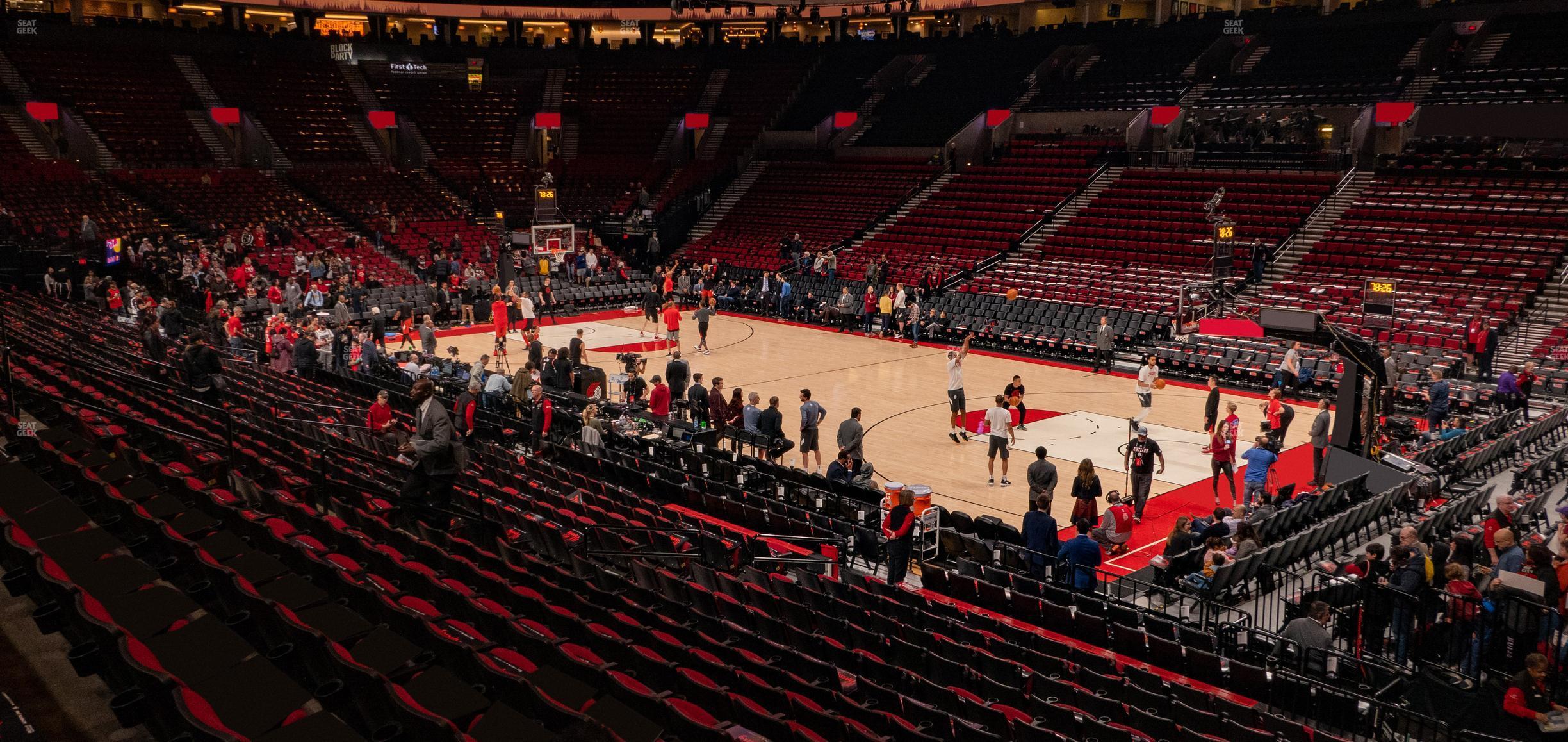 Seating view for Moda Center Section 121