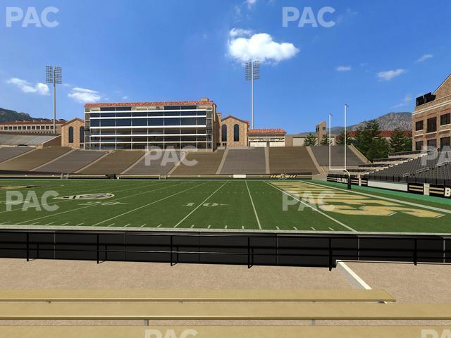 Seating view for Folsom Field Section 120