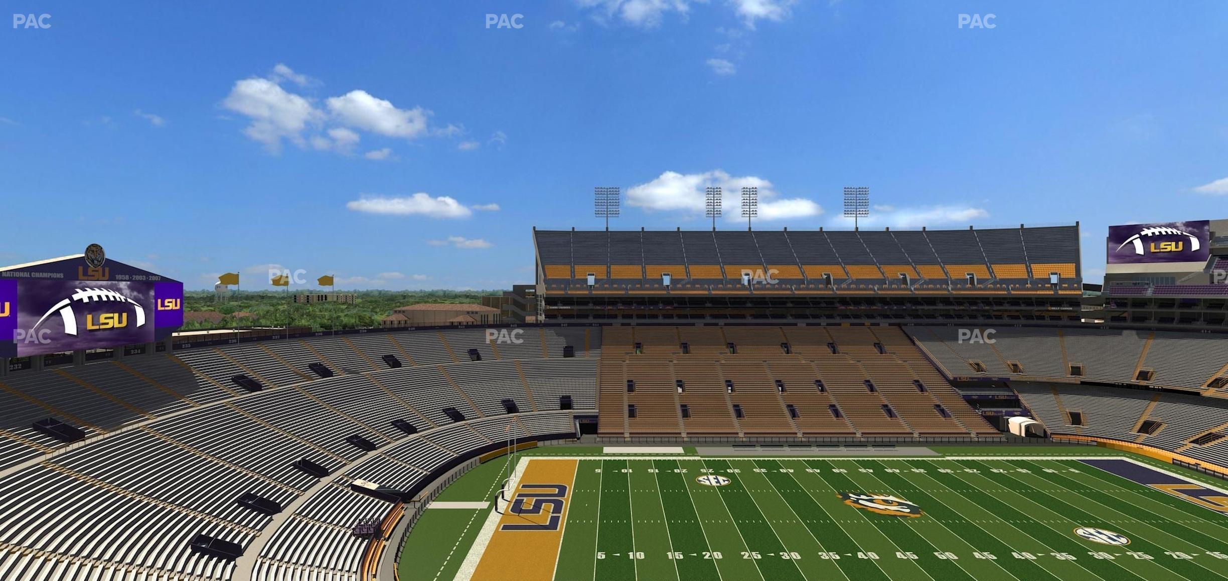 Seating view for Tiger Stadium Section Club 309