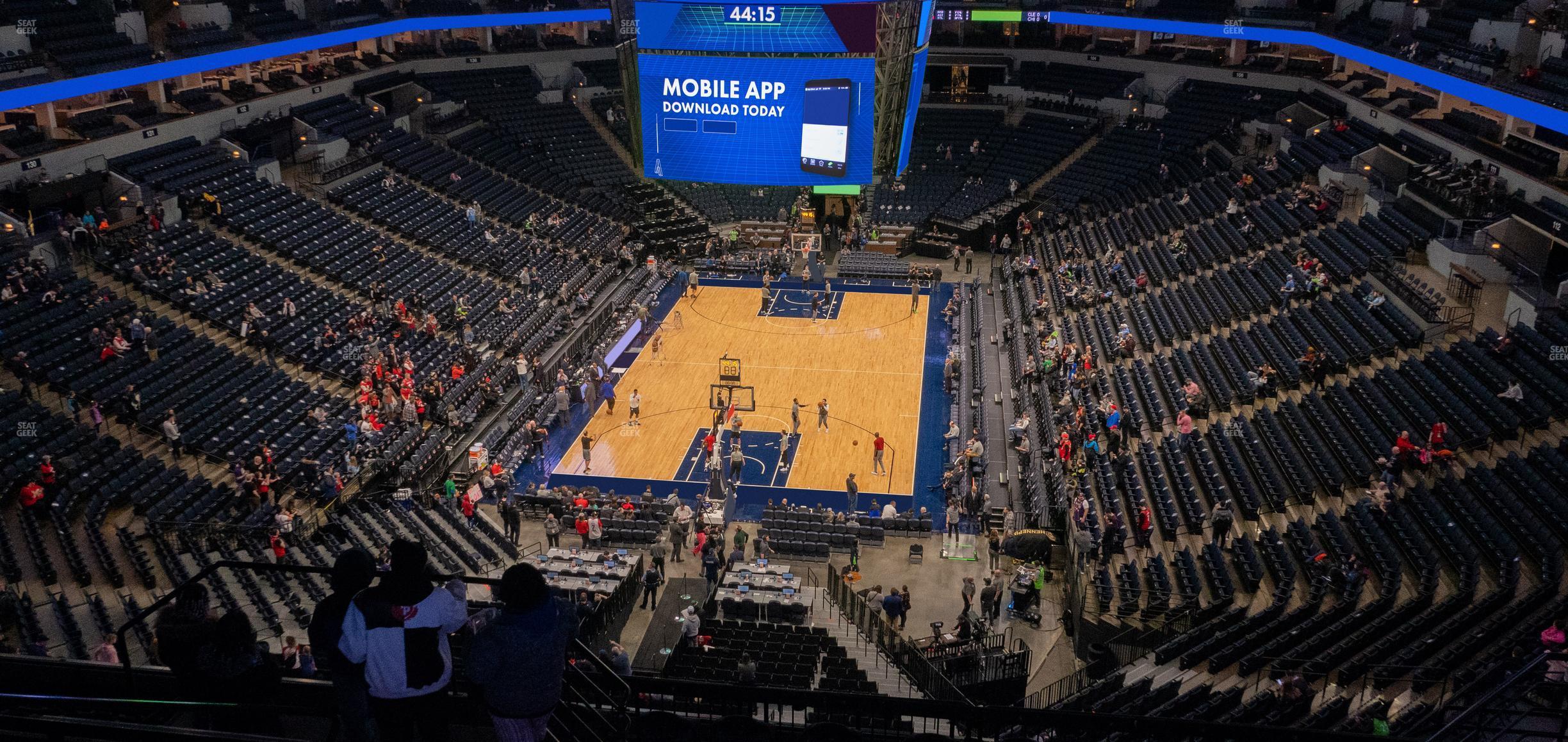 Seating view for Target Center Section 220