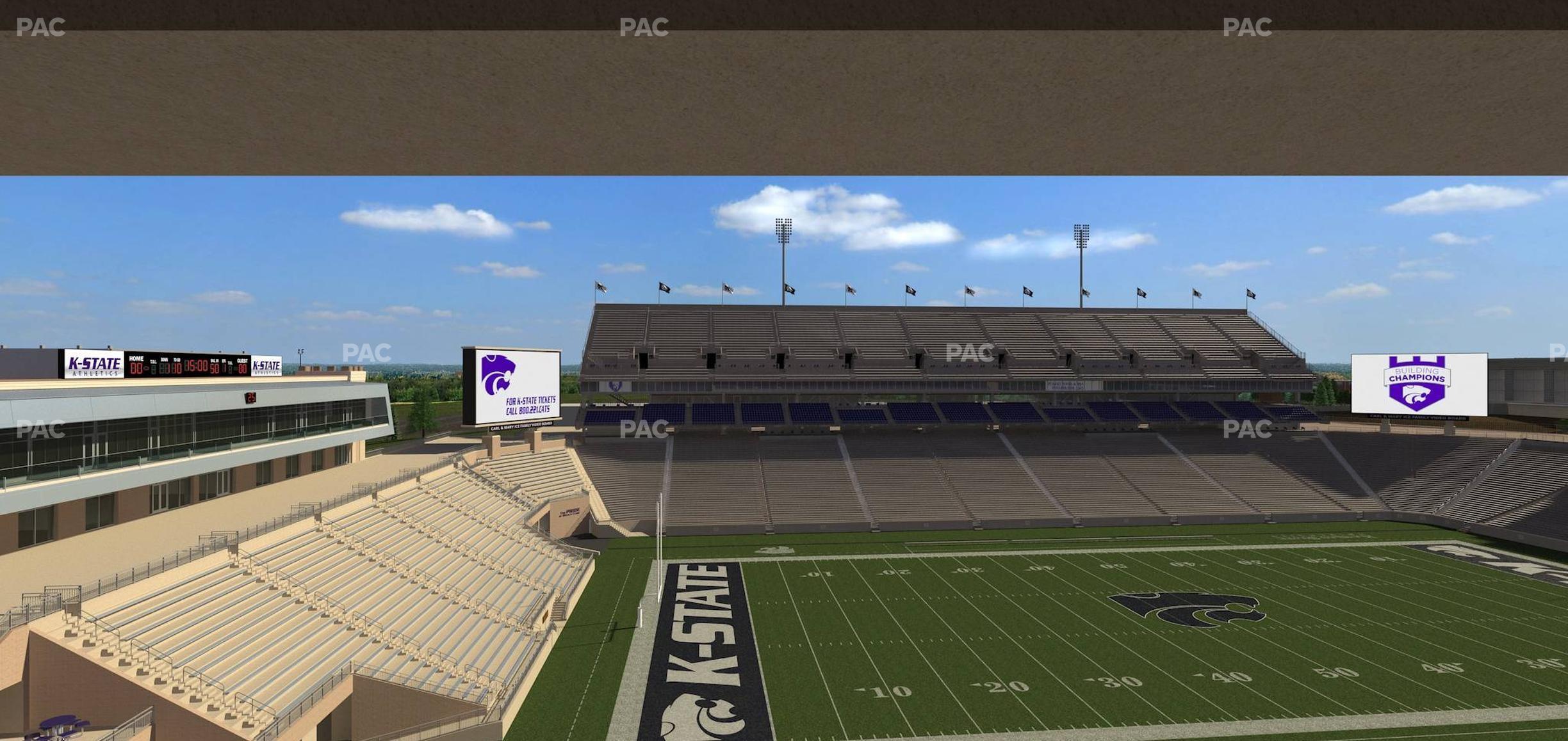 Seating view for Bill Snyder Family Stadium Section Loge 303