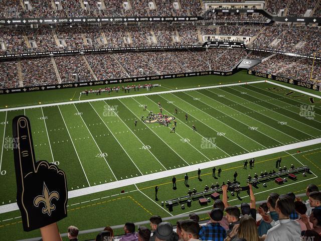 Seating view for Caesars Superdome Section 551