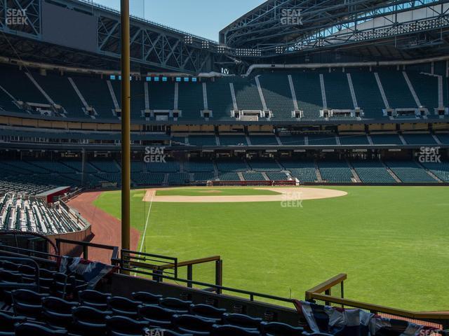 Seating view for Chase Field Section 106