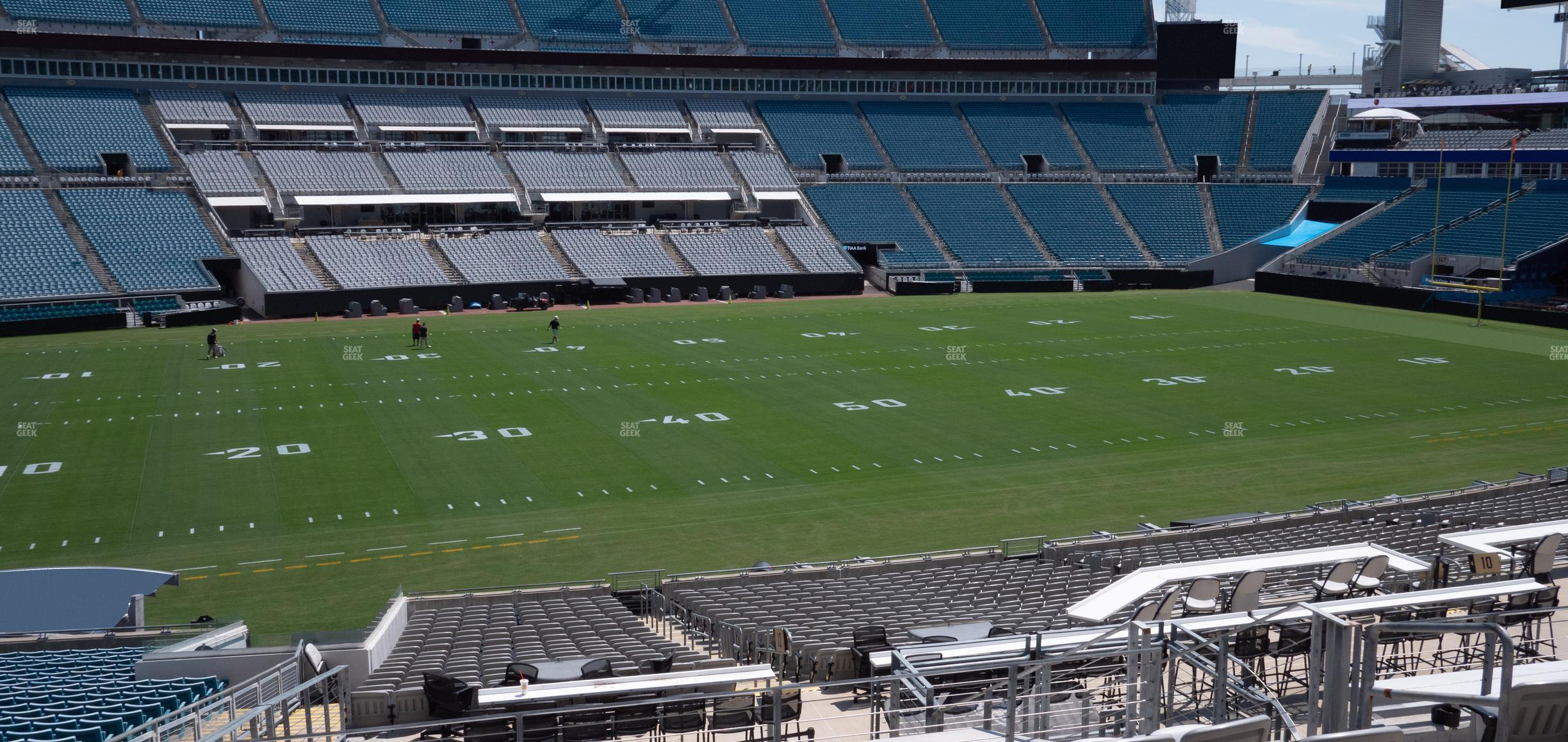 Seating view for EverBank Stadium Section Gallagher Club 112