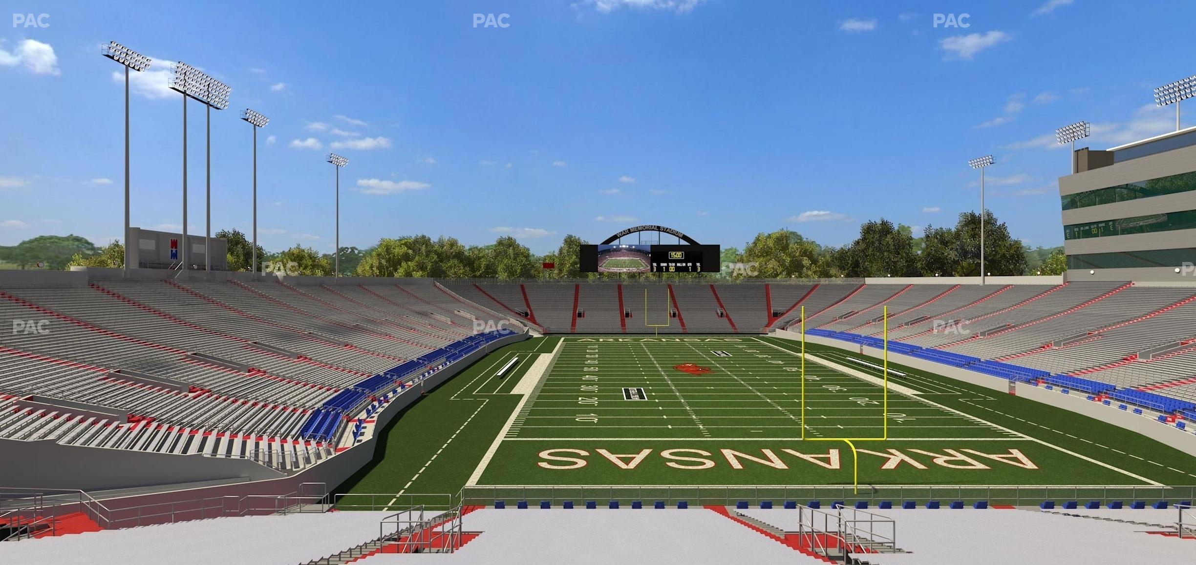 Seating view for War Memorial Stadium (Little Rock) Section 37