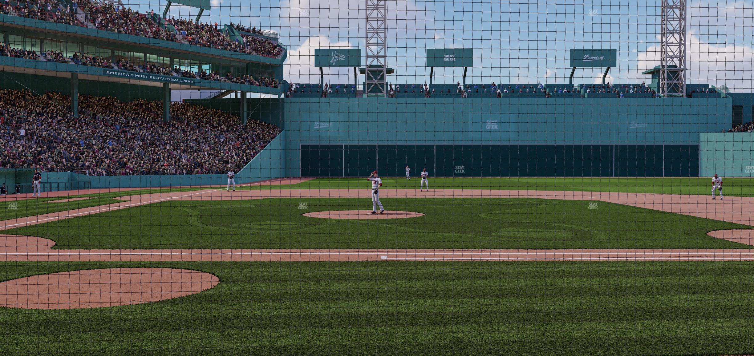 Seating view for Fenway Park Section Field Box Club 32