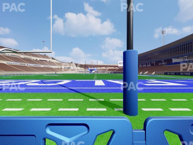 Seating view for Falcon Stadium Section Field Box 4