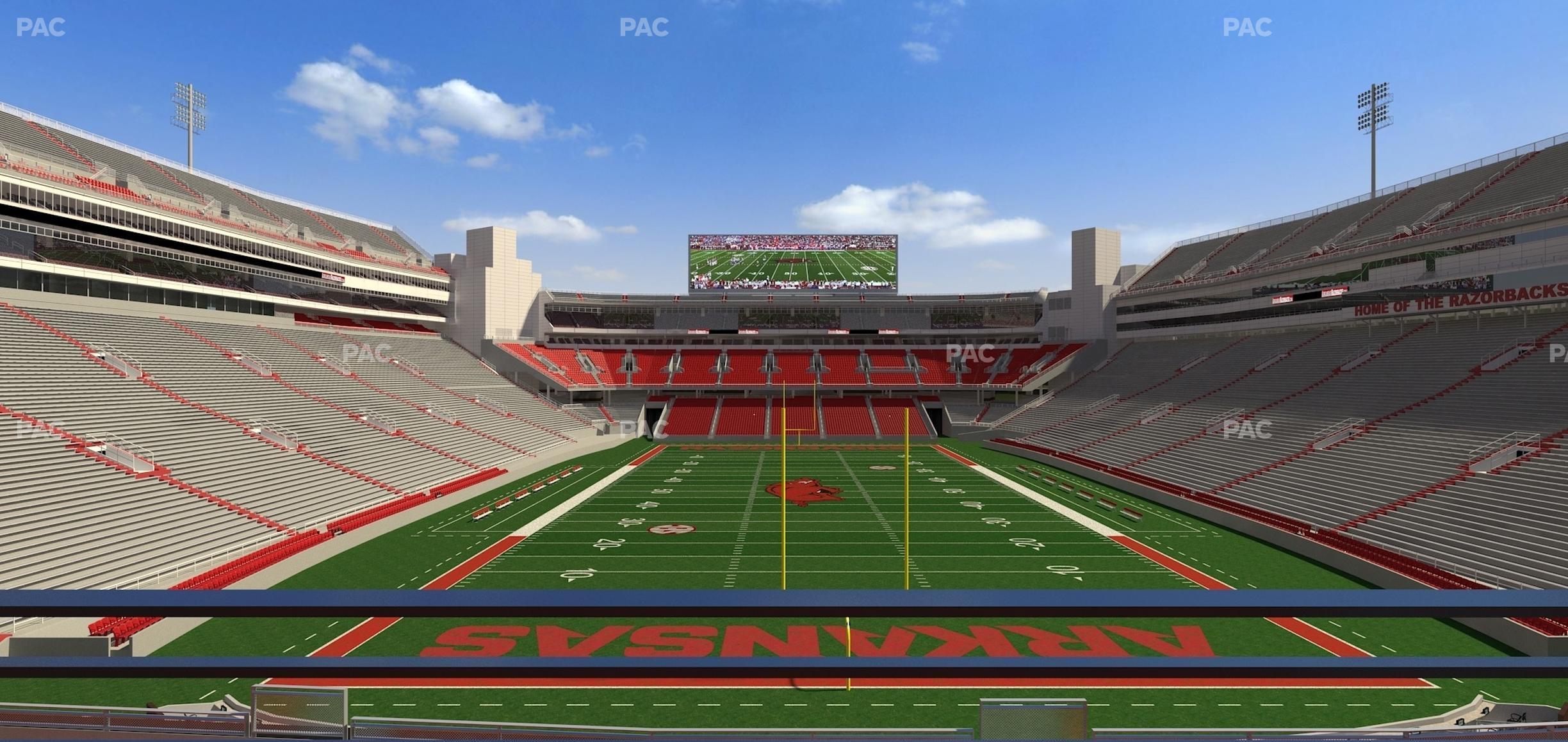 Seating view for Razorback Stadium Section Suite 12