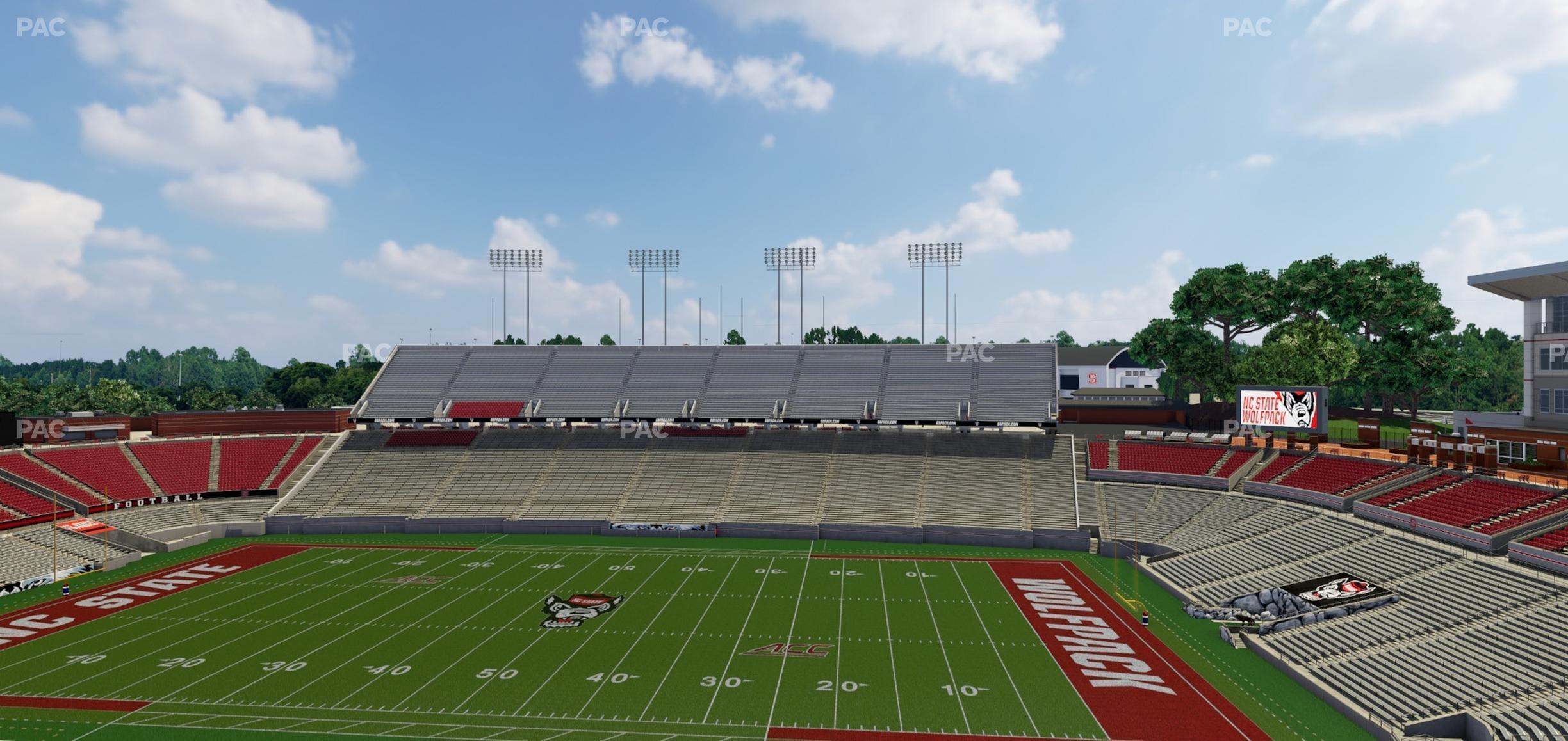 Seating view for Carter-Finley Stadium Section 26