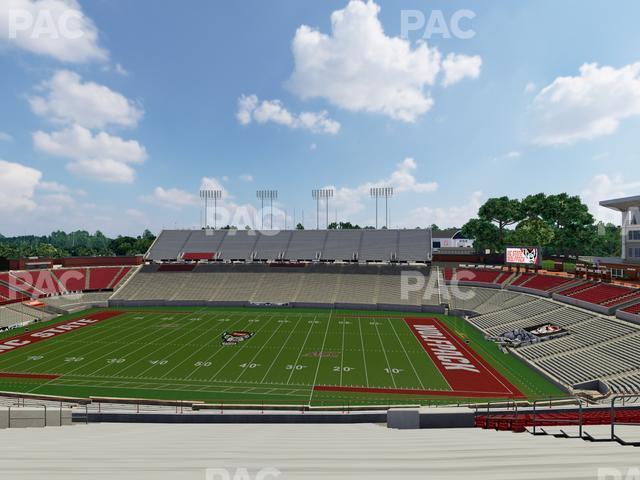 Seating view for Carter-Finley Stadium Section 26