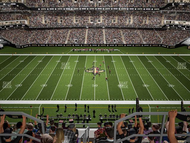 Seating view for Caesars Superdome Section 640