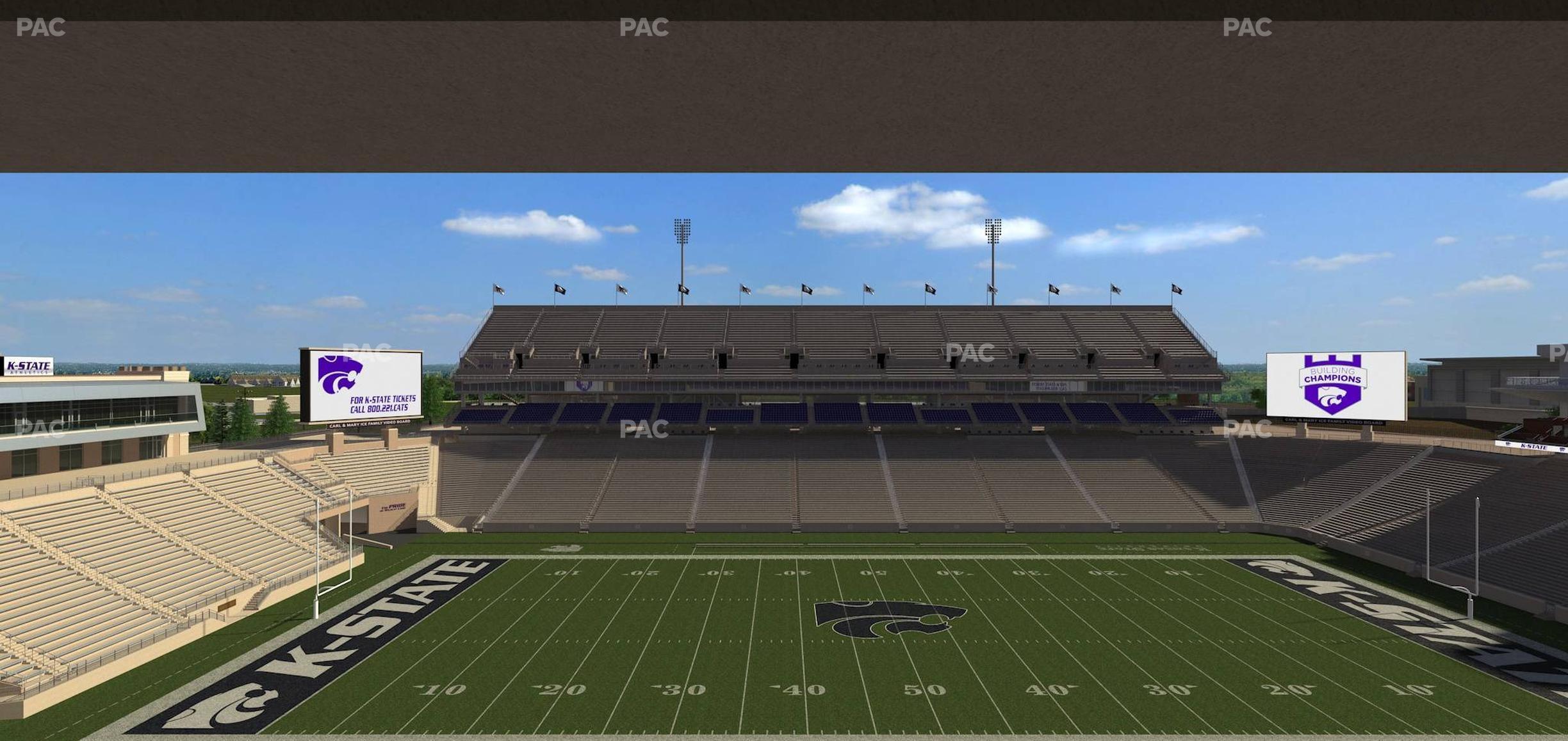 Seating view for Bill Snyder Family Stadium Section Loge 315