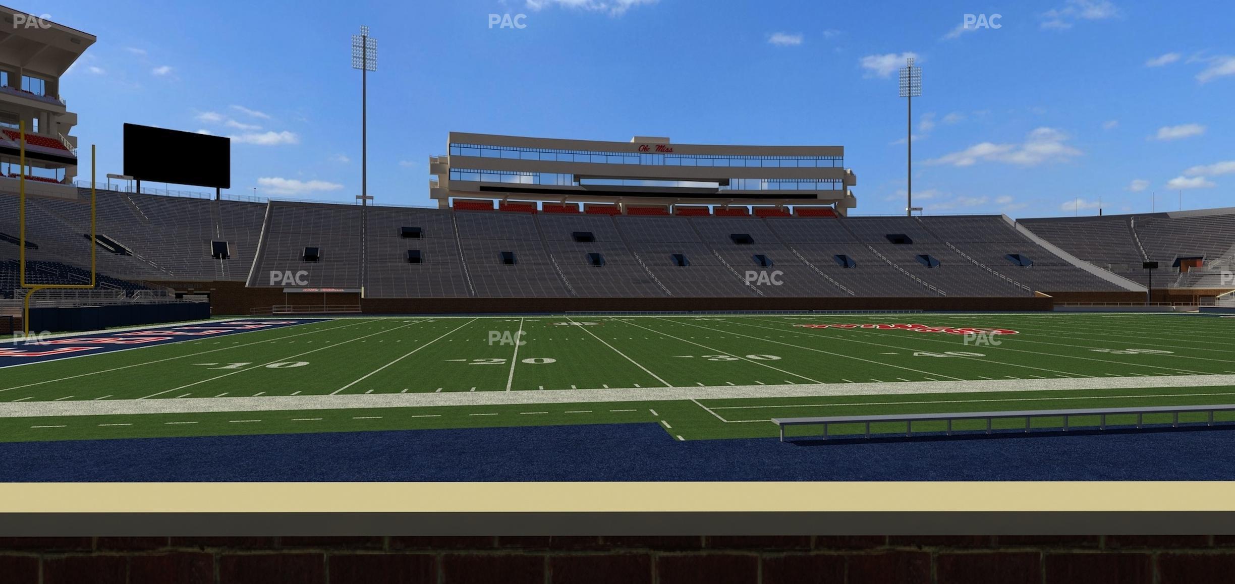 Seating view for Vaught Hemingway Stadium Section Chairback Q