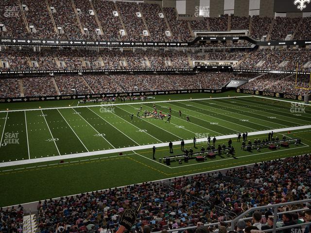 Seating view for Caesars Superdome Section 339