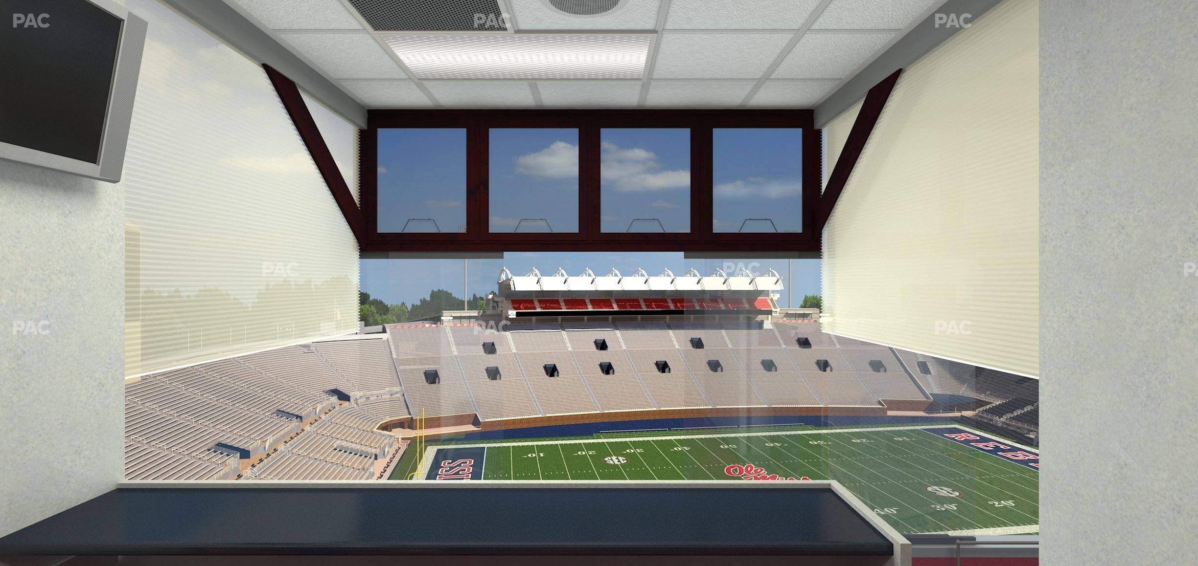 Seating view for Vaught Hemingway Stadium Section West Suites