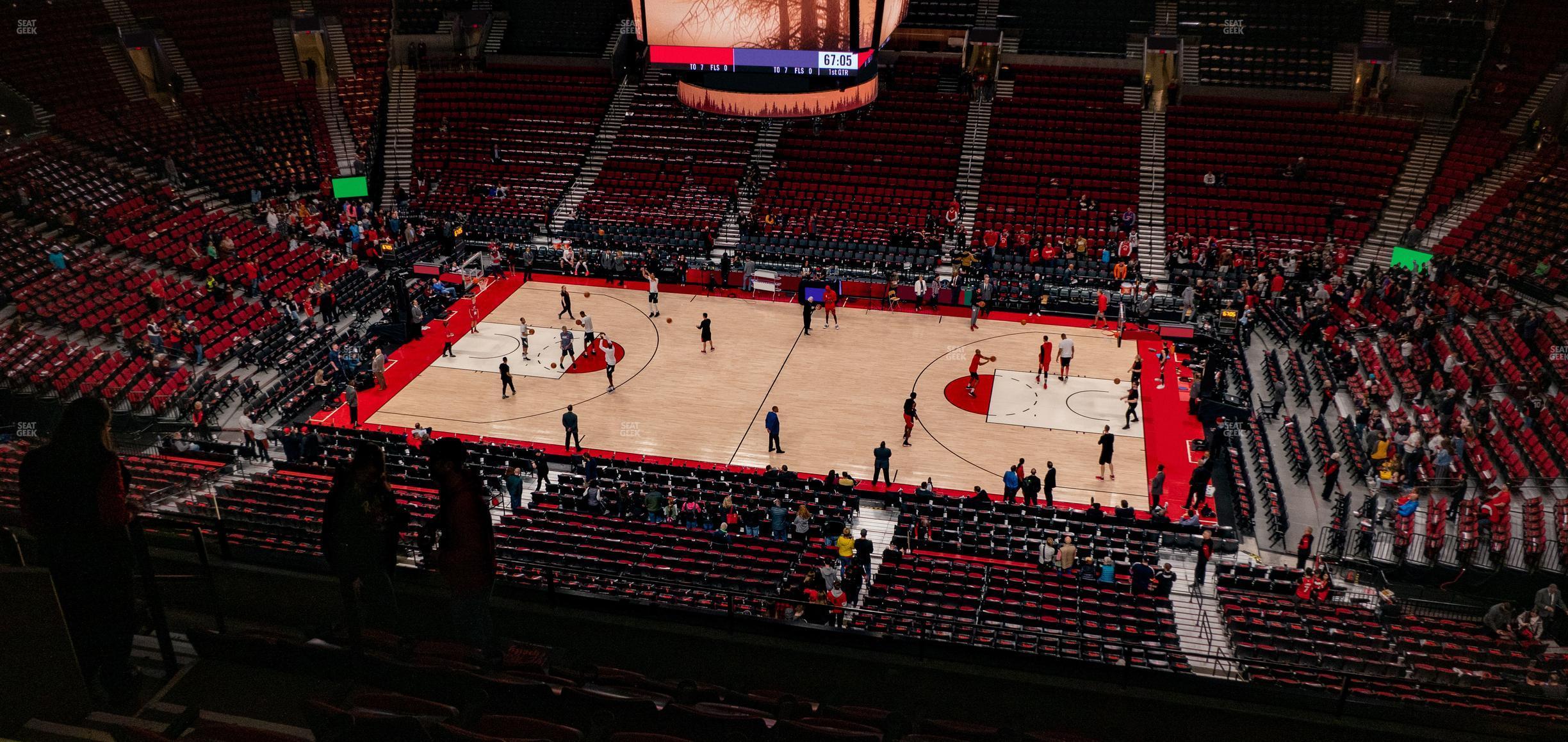 Seating view for Moda Center Section 317