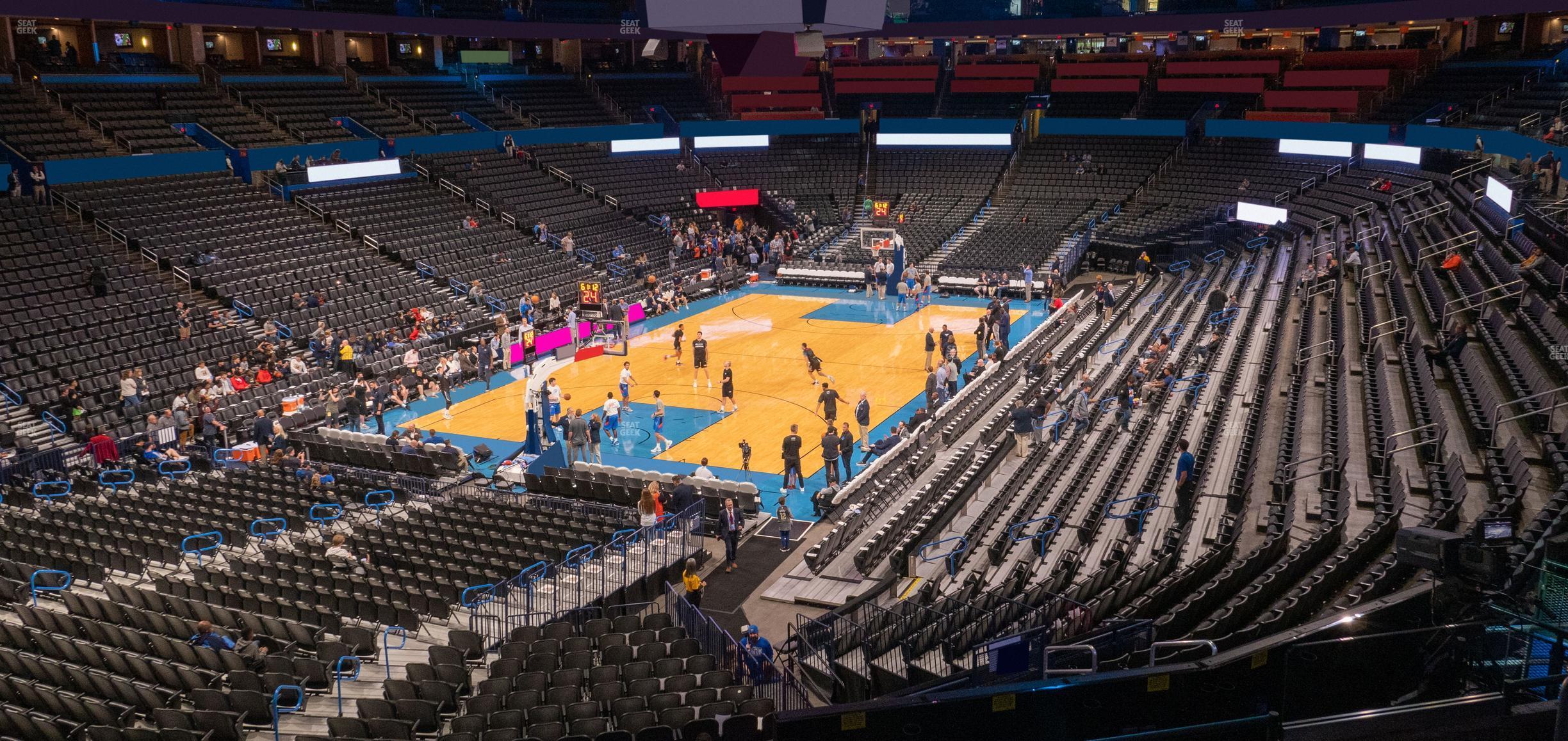 Seating view for Paycom Center Section 213