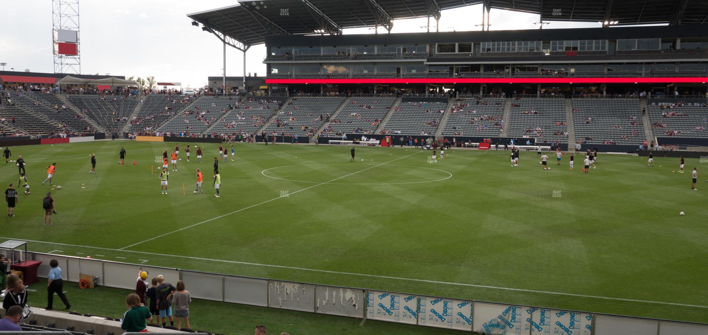 Seating view for Dick's Sporting Goods Park Section 105