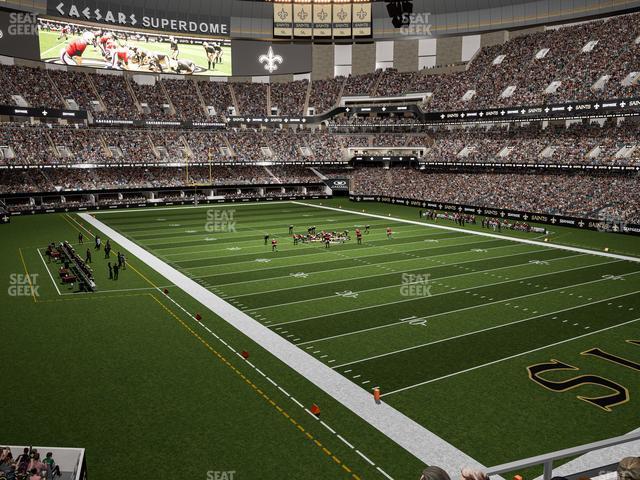 Seating view for Caesars Superdome Section 249