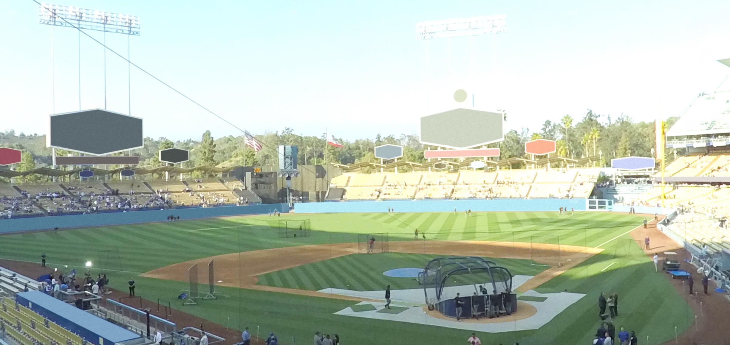 Seating view for Dodger Stadium Section 109 Lg