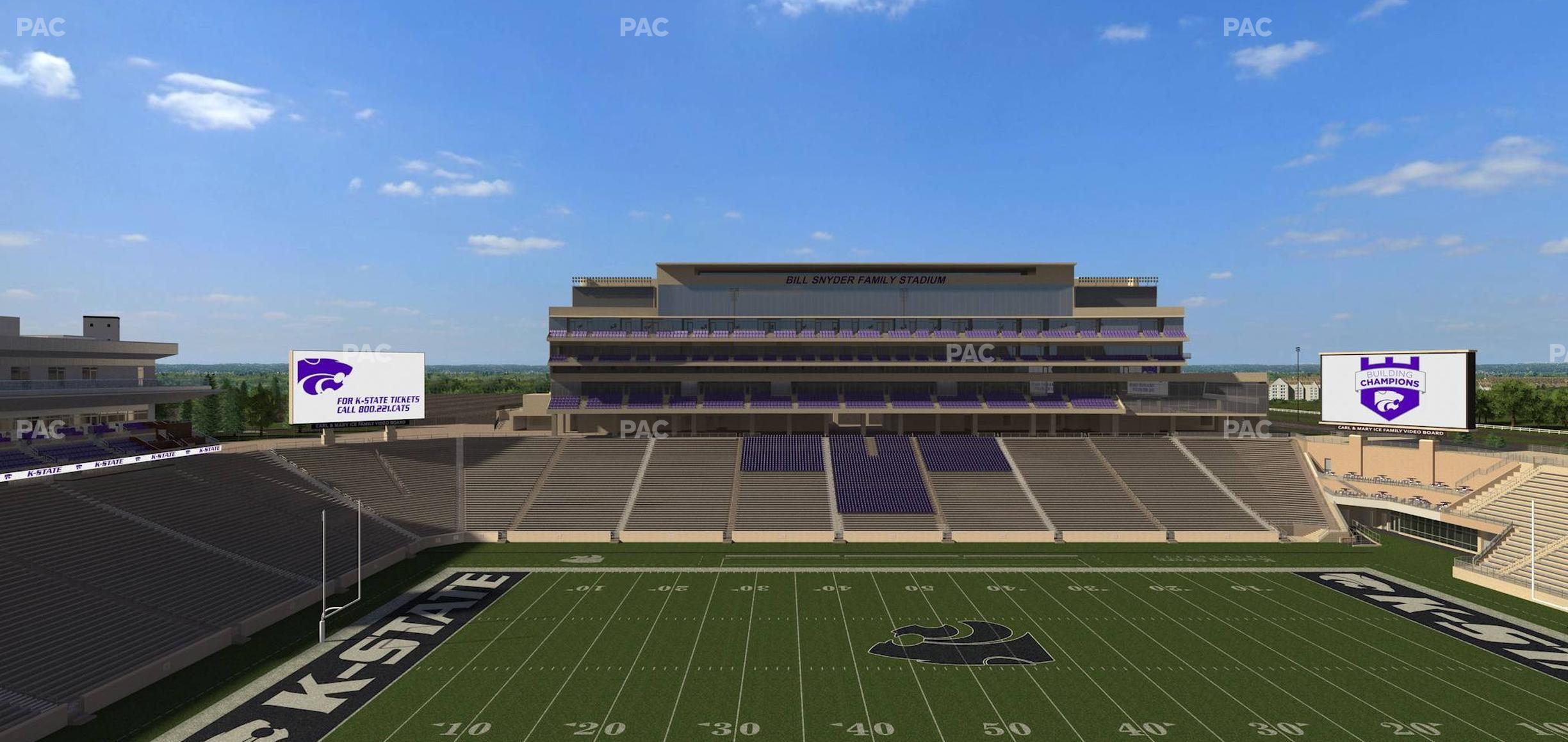 Seating view for Bill Snyder Family Stadium Section 424