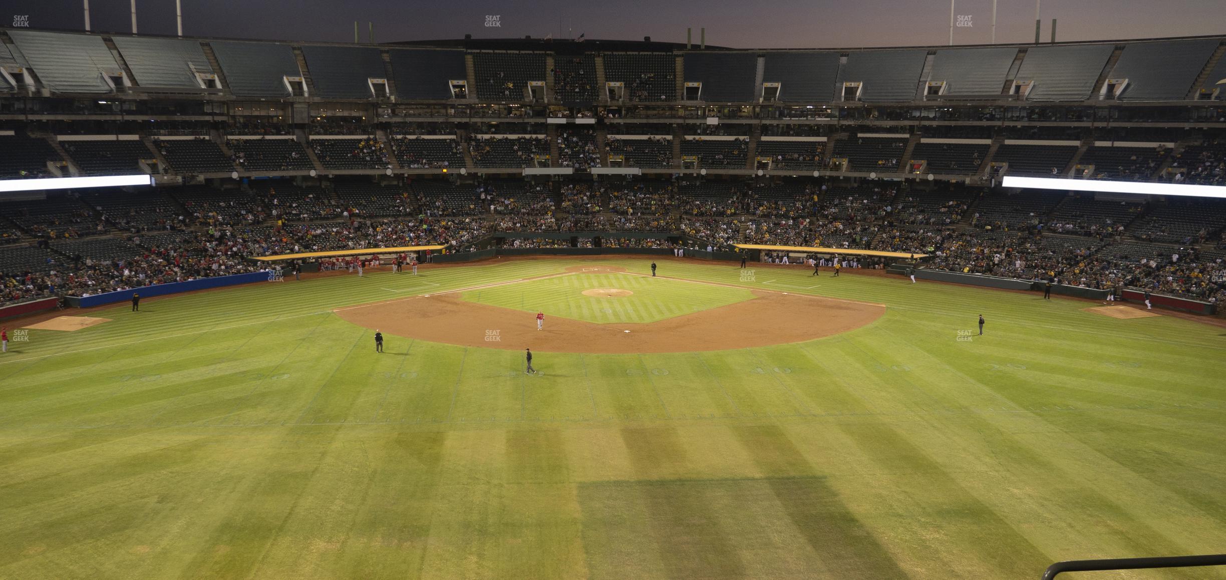 Seating view for Oakland Coliseum Section 243