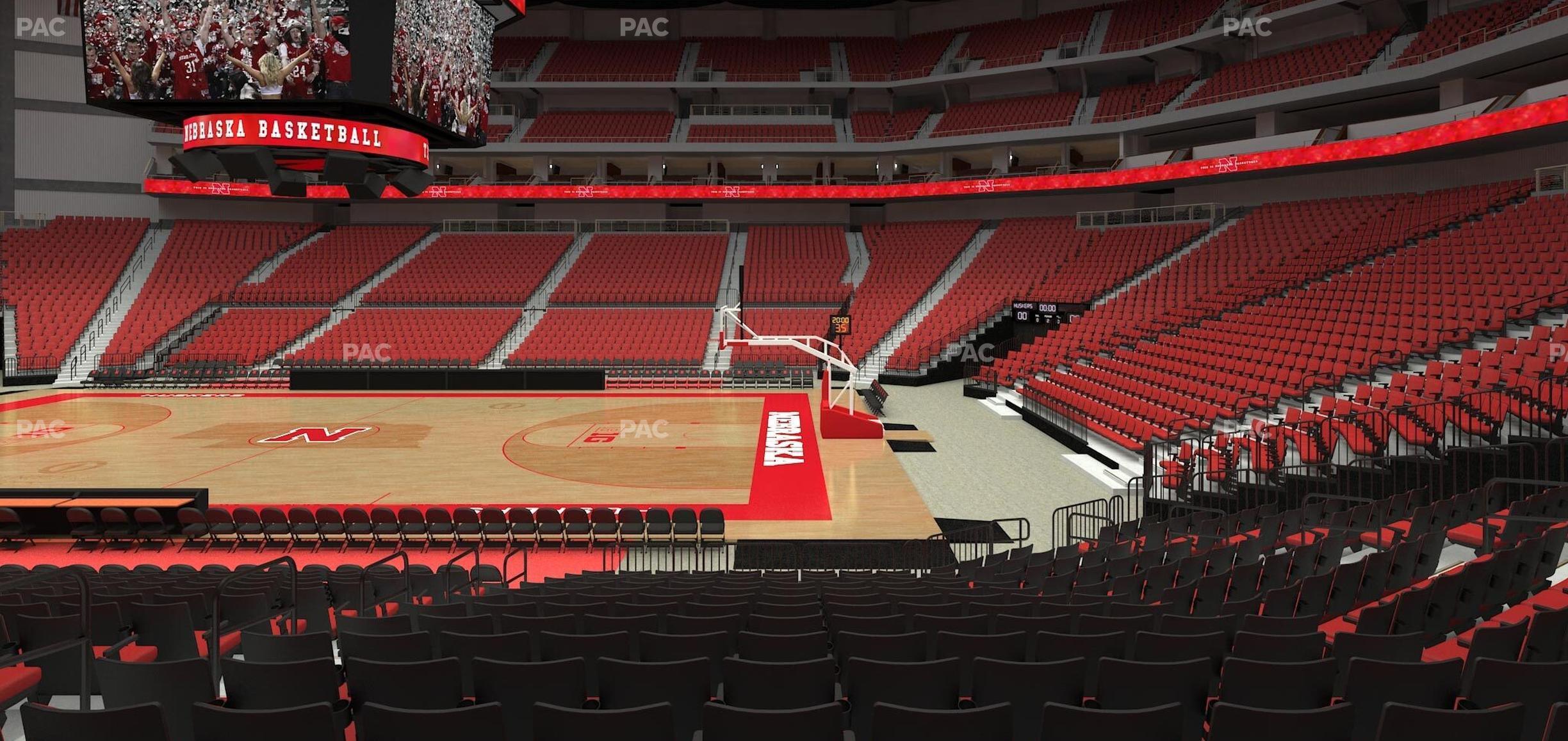 Seating view for Pinnacle Bank Arena Section 116