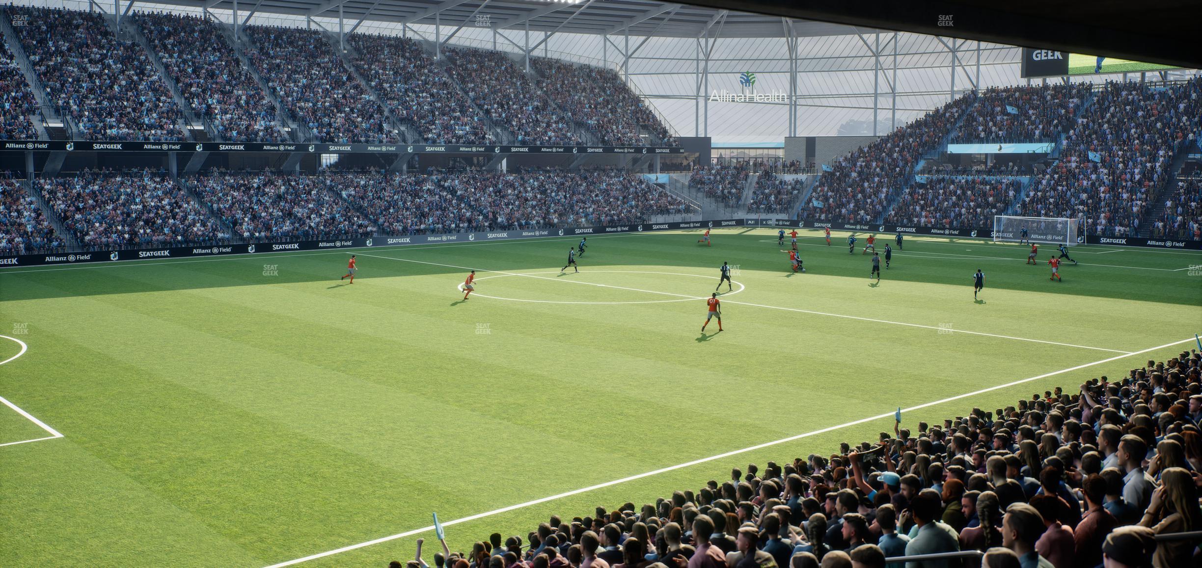 Seating view for Allianz Field Section Loge 36 B