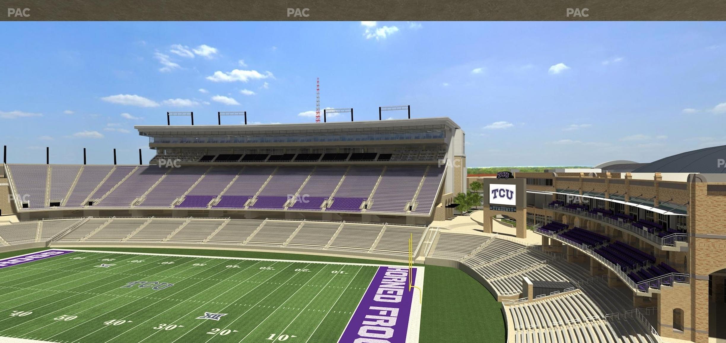 Seating view for Amon G Carter Stadium Section Champions Suite 1