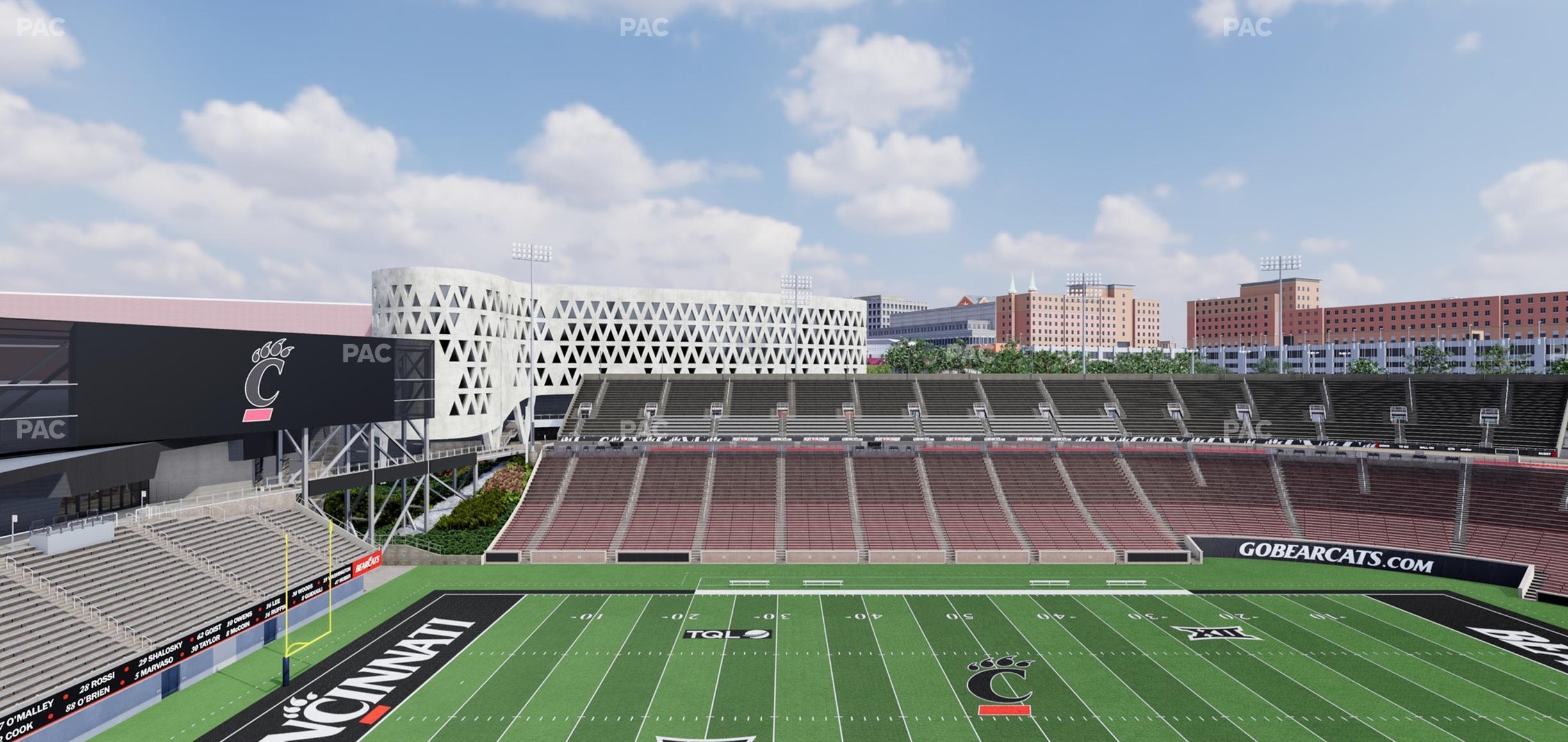 Seating view for Nippert Stadium Section Premium Club 358