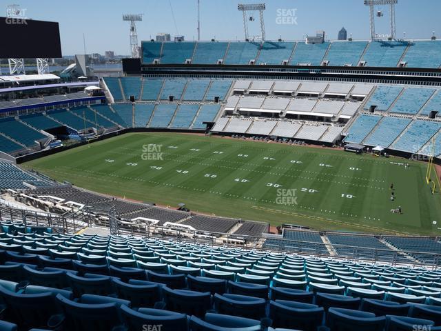 Seating view for EverBank Stadium Section 433