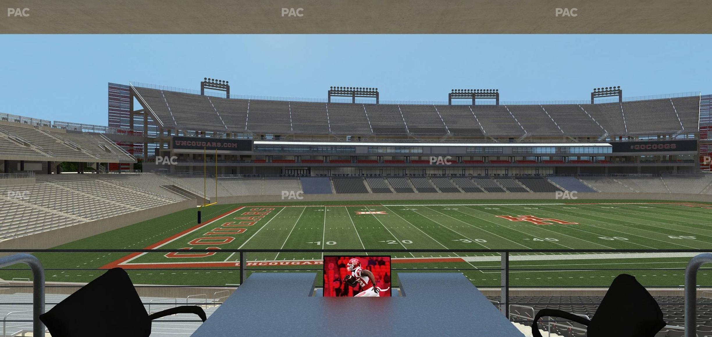 Seating view for TDECU Stadium Section Loge Box 42