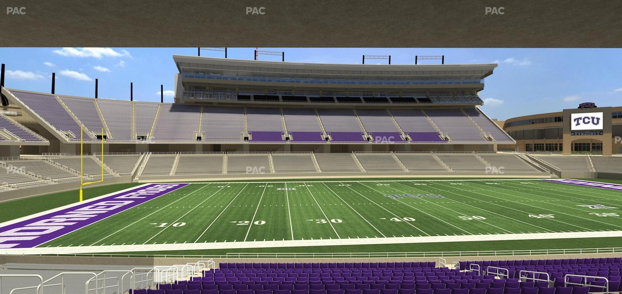 Seating view for Amon G Carter Stadium Section Founders Suite 6