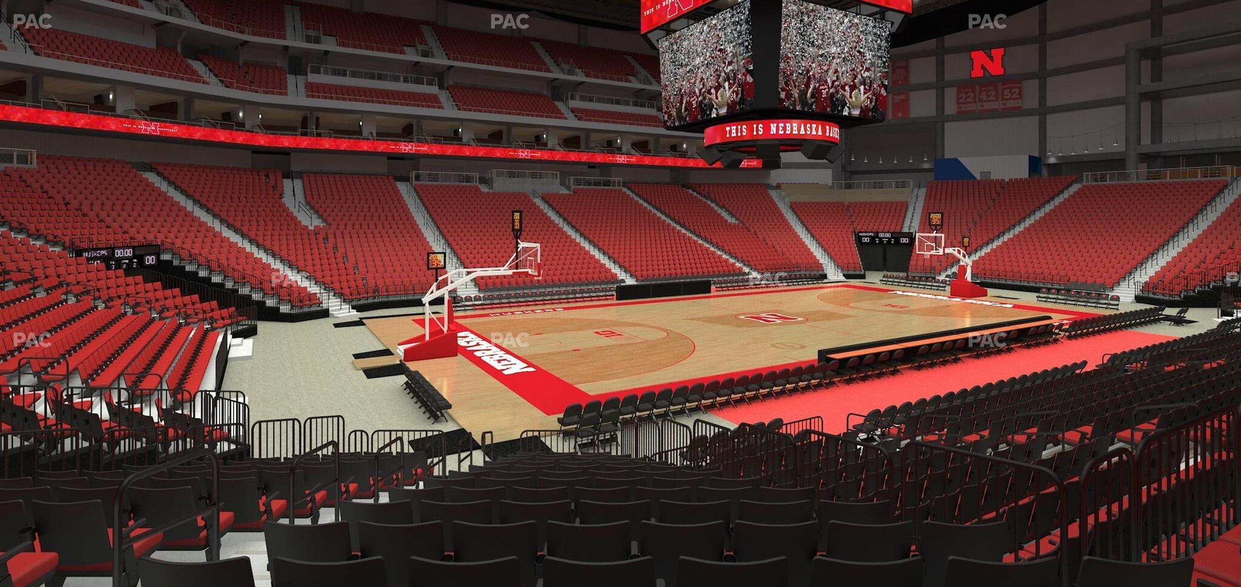 Seating view for Pinnacle Bank Arena Section 109