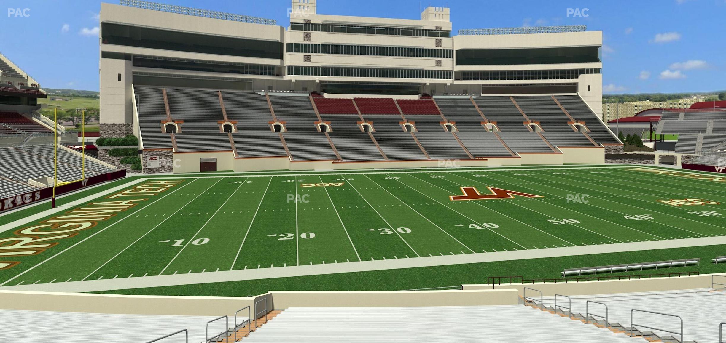 Seating view for Lane Stadium Section 133