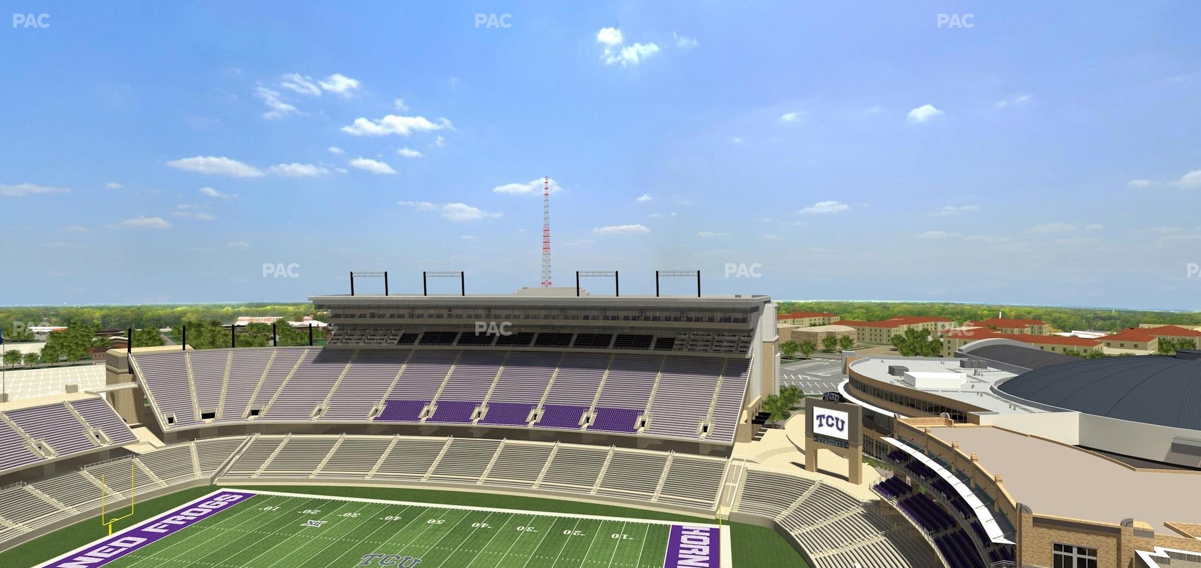 Seating view for Amon G. Carter Stadium Section 402