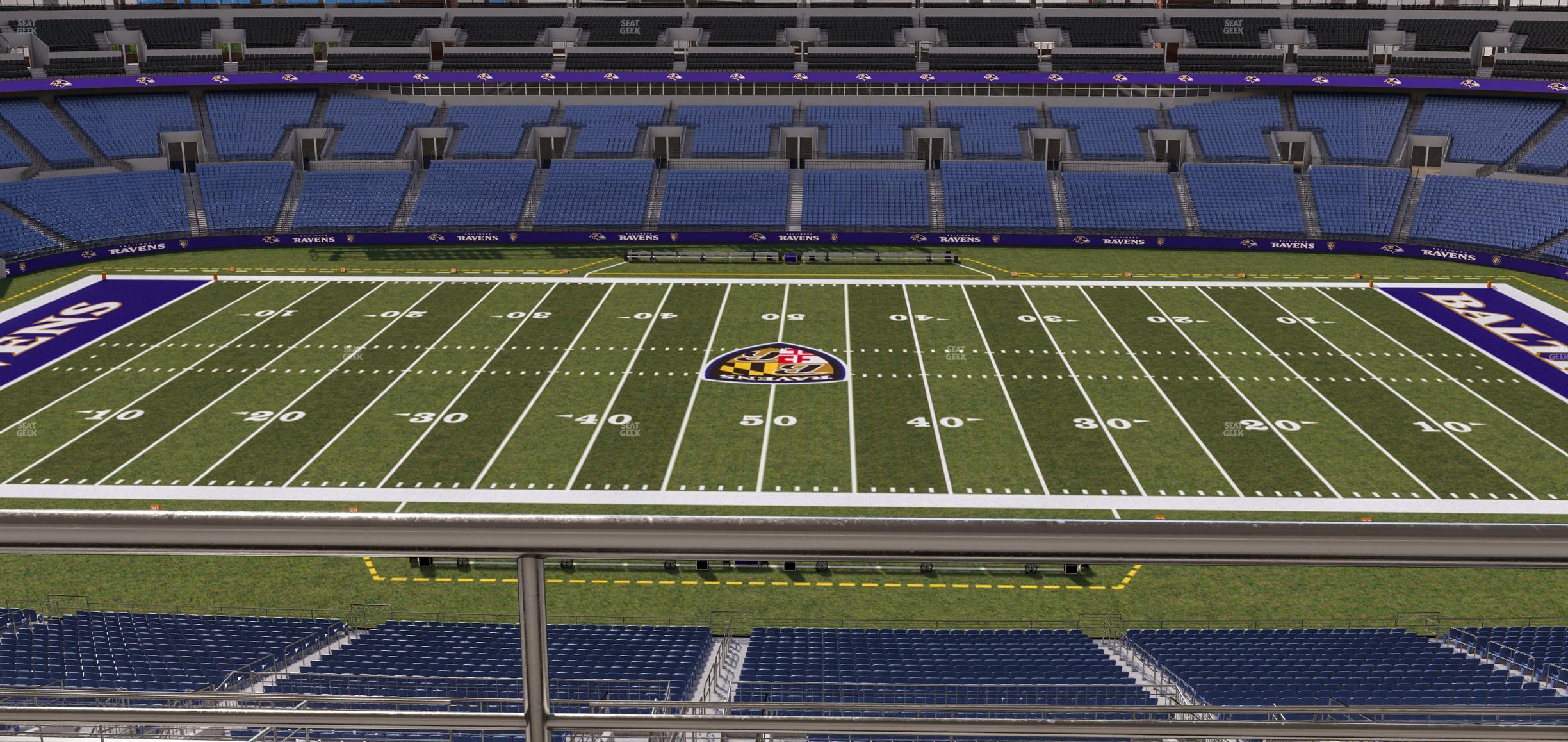 Seating view for M&T Bank Stadium Section Suite 412