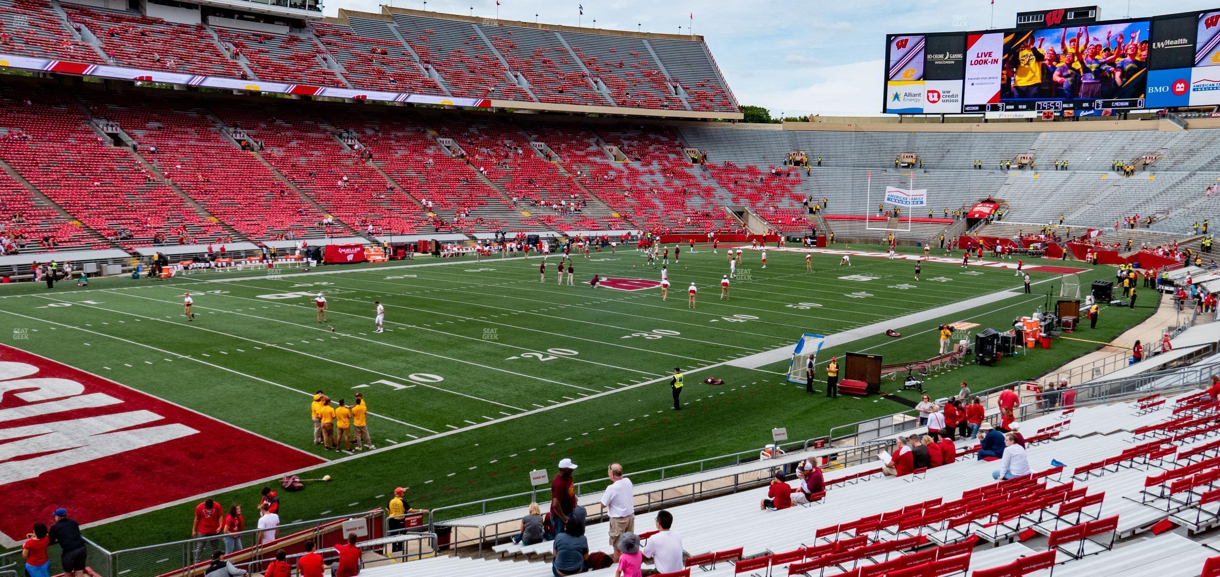 Seating view for Camp Randall Stadium Section X