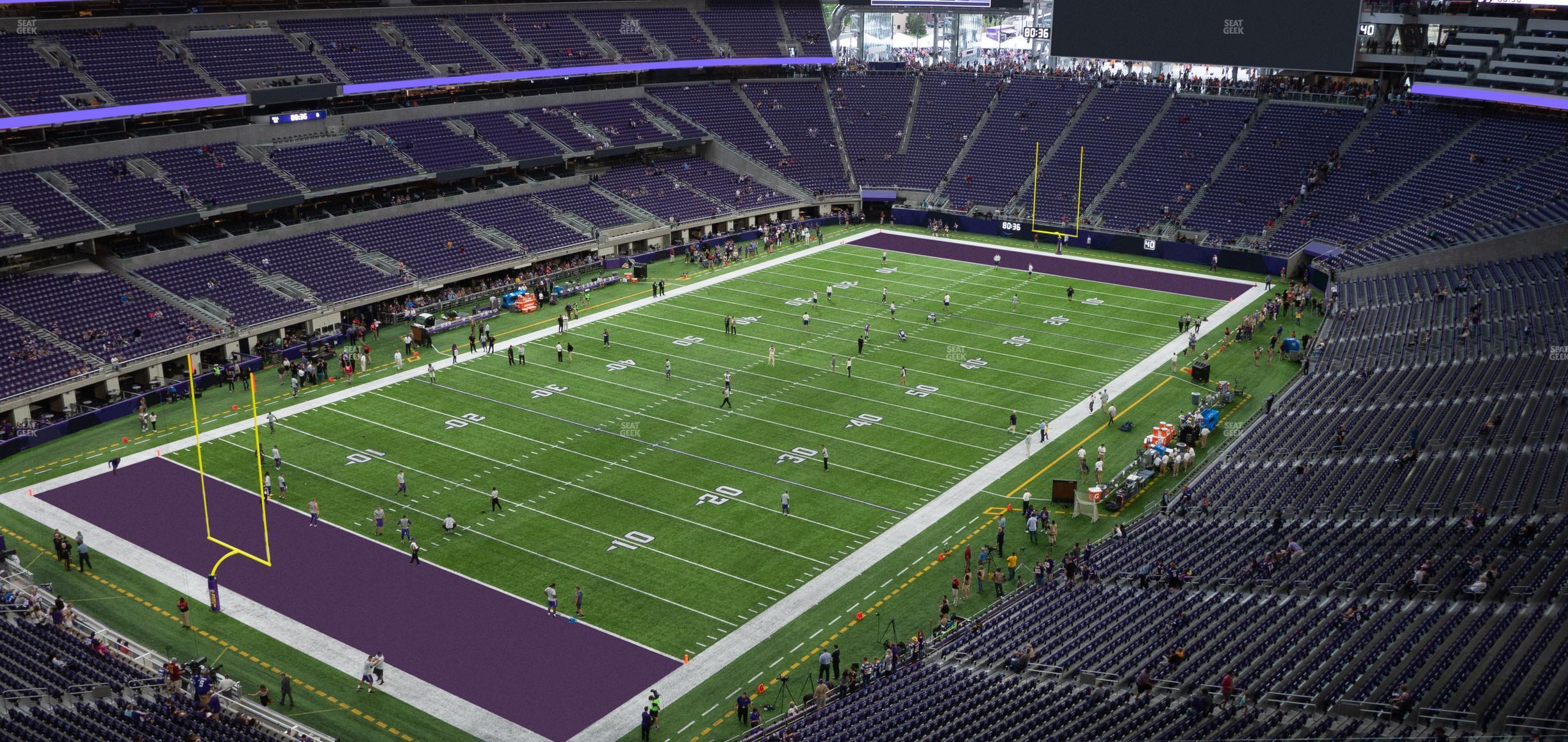 Seating view for U.S. Bank Stadium Section 320