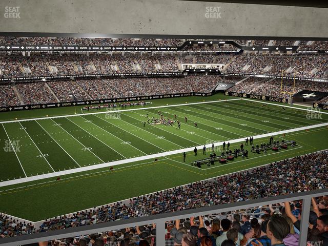 Seating view for Caesars Superdome Section Suite 373